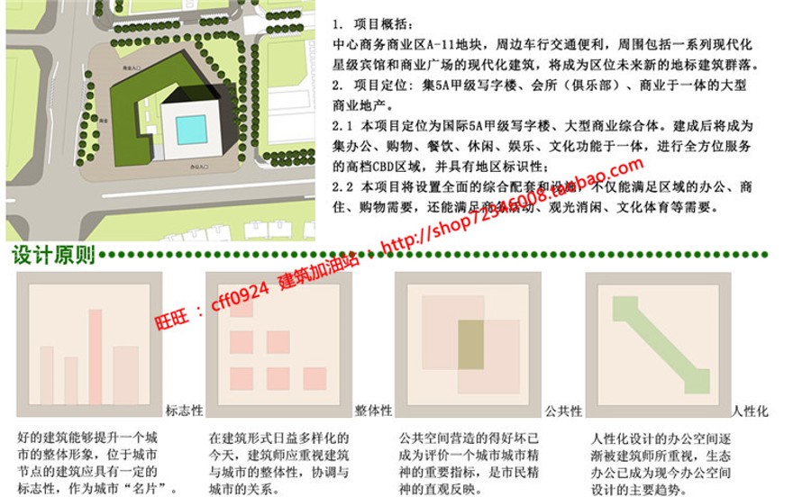 高层住宅办公楼竞赛资料写字楼cad图纸su模型效果图psd