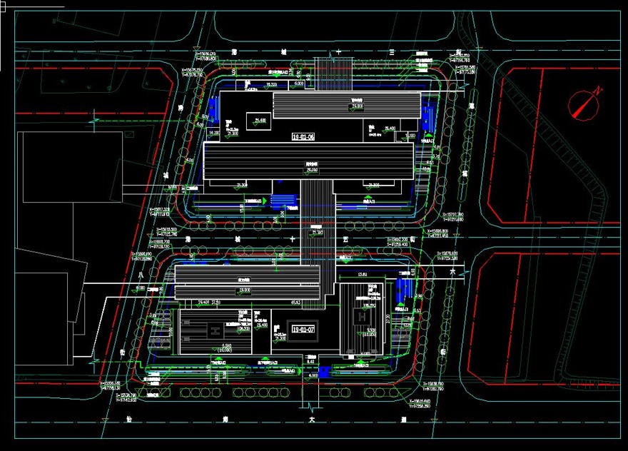 075招商局前海自由贸易中心一期景观建筑规划项目1号地块（CAD+文本）