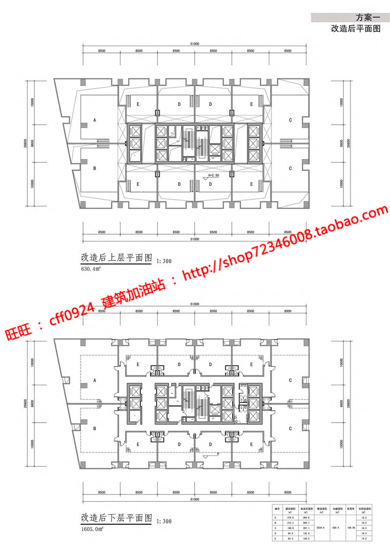 现代风办公软件园写字楼园区cad总图户型平面文本方案