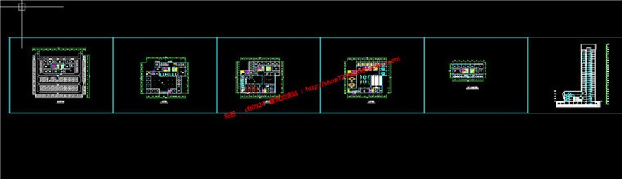 高层住宅办公楼建筑方案设计su模型+cad图纸+文本