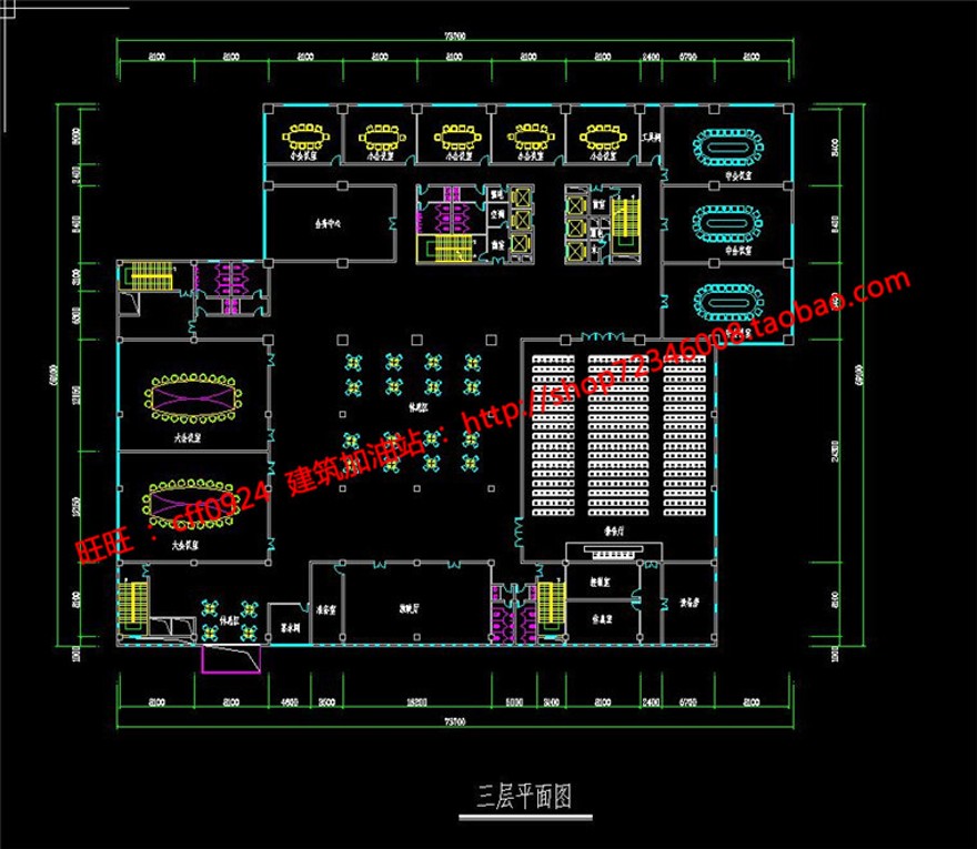 高层住宅办公楼建筑方案设计su模型+cad图纸+文本