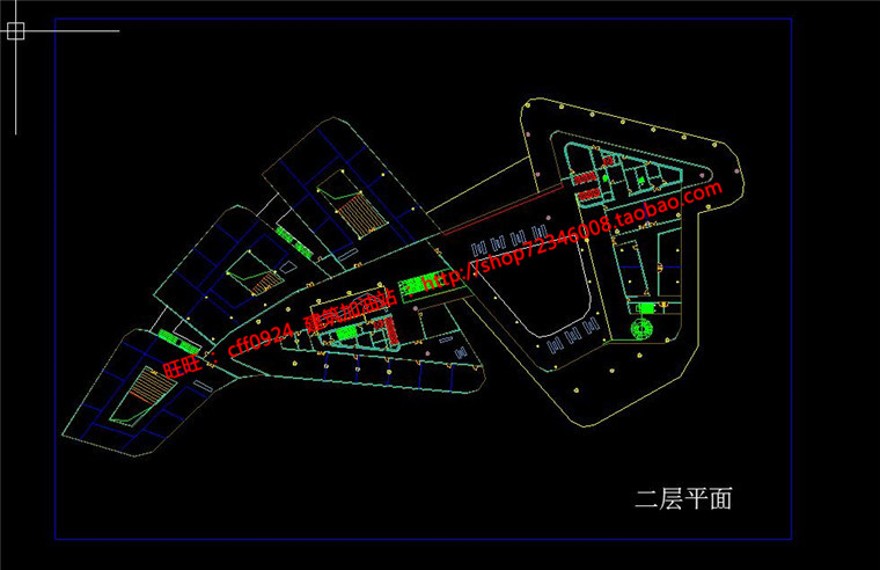 创业中心综合办公现代风风格cad图纸方案文本效果图