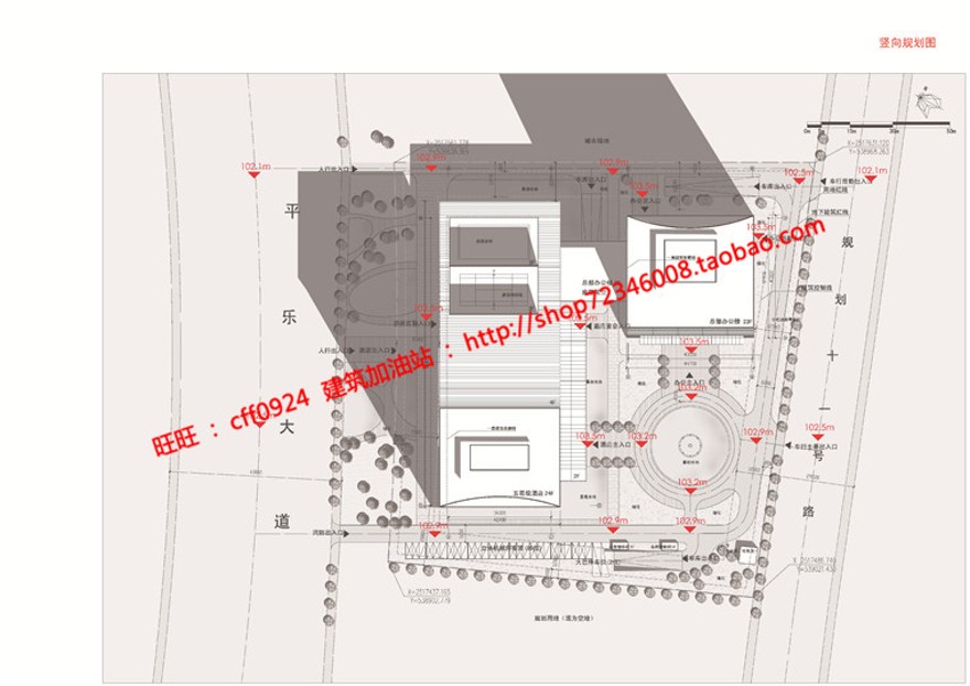 现代风高层住宅办公精品商务酒店设计有cad图纸文本效果