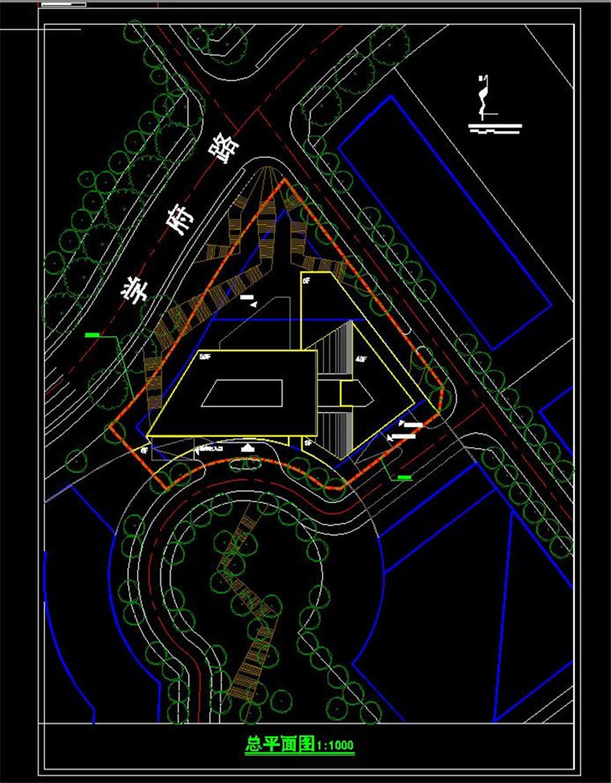 深圳设计企业总部大厦高层住宅3dmax模型cad总图平面效果图