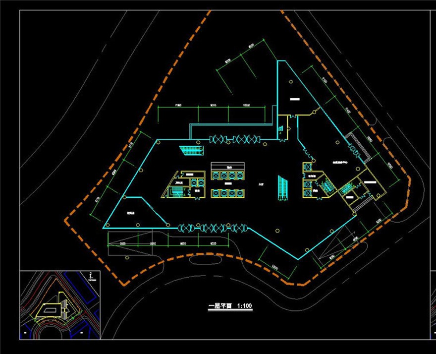 深圳设计企业总部大厦高层住宅3dmax模型cad总图平面效果图