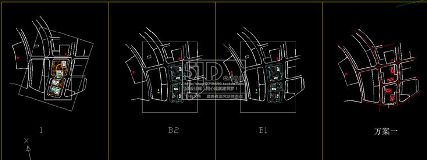 SU+CAD方案高层住宅办公异形办公楼创意设计建筑方案效果图