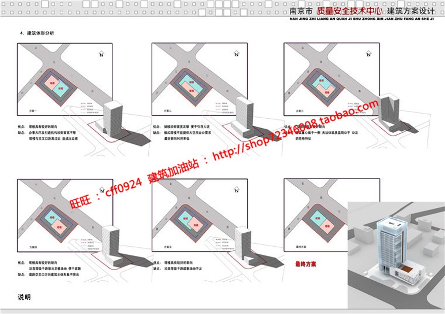 现代风商务办公楼高层住宅设计cad图纸su模型效果图文本