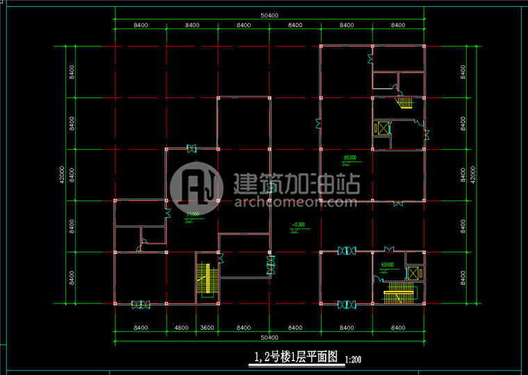 建筑资源70贵广办公园景观区设计办公楼cad图纸SU模型效果图