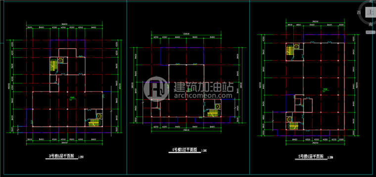 建筑资源70贵广办公园景观区设计办公楼cad图纸SU模型效果图