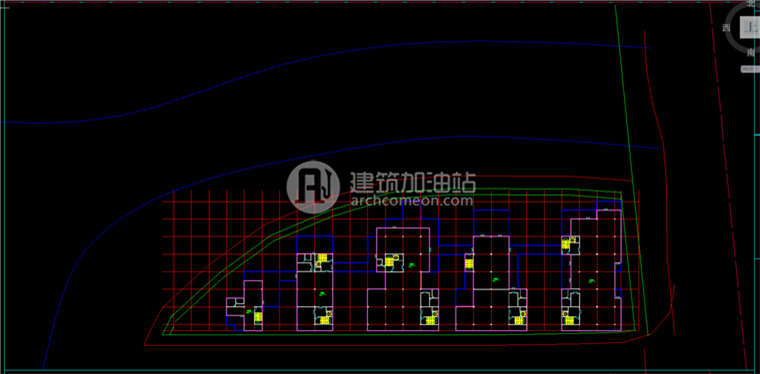 建筑资源70贵广办公园景观区设计办公楼cad图纸SU模型效果图