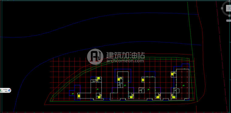 建筑资源70贵广办公园景观区设计办公楼cad图纸SU模型效果图