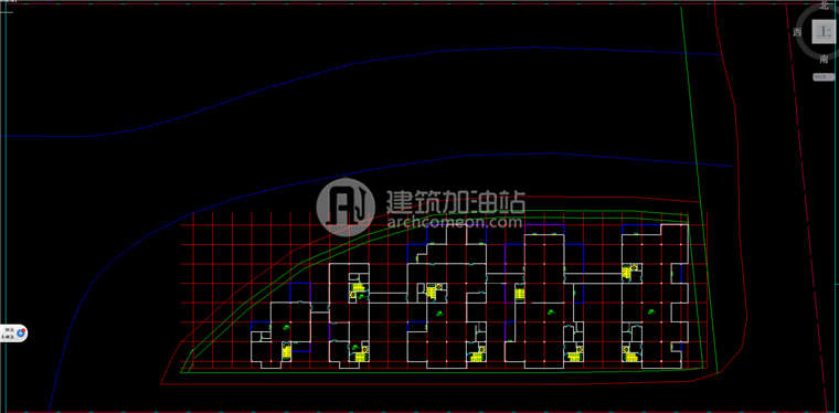 建筑资源70贵广办公园景观区设计办公楼cad图纸SU模型效果图