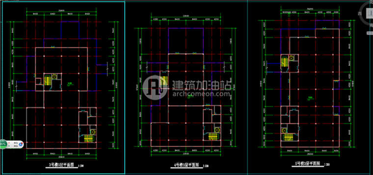 建筑资源70贵广办公园景观区设计办公楼cad图纸SU模型效果图