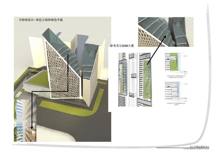 办公楼设计高清文本pdf+效果图+cad总图平面剖面