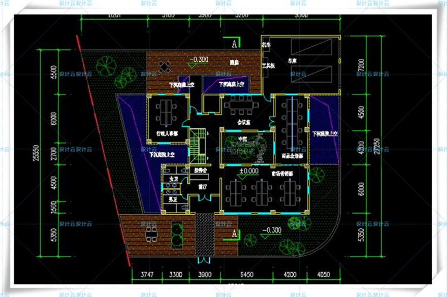 完整办公商务创意产业园su+cad+效果图/现代风多高层住宅建筑方建筑资源