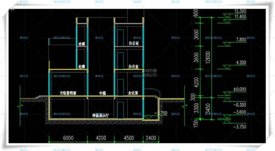 完整办公商务创意产业园su+cad+效果图/现代风多高层住宅建筑方建筑资源