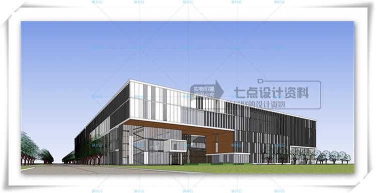 完整学校多层办公楼设计cad+文本+su模型建筑方案