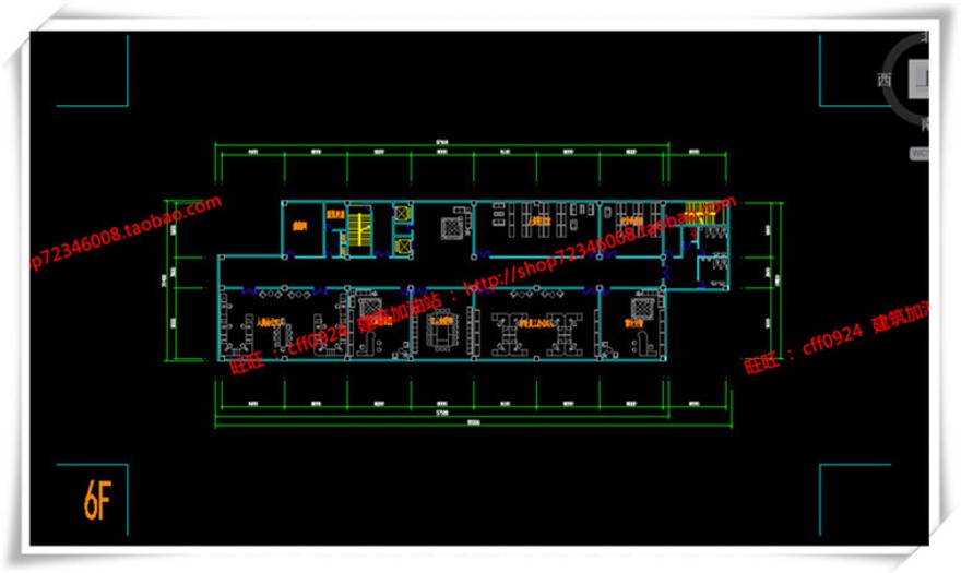 建筑资源82办公楼/招待所写字楼SU模型+cad图纸