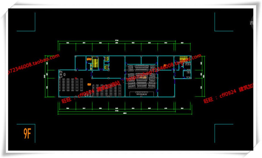 建筑资源82办公楼/招待所写字楼SU模型+cad图纸