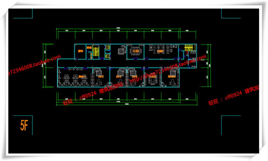 建筑资源82办公楼/招待所写字楼SU模型+cad图纸