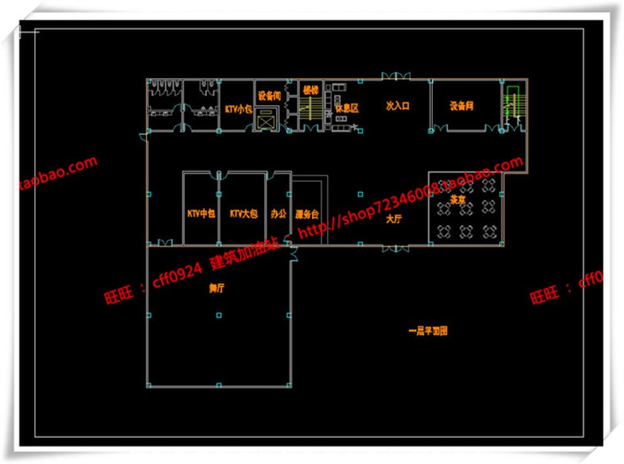 建筑资源82办公楼/招待所写字楼SU模型+cad图纸