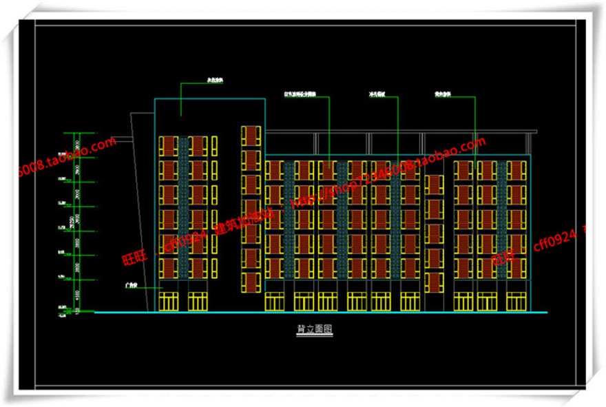 建筑资源83商业办公楼全套设计SU模型+cad图纸+效果图+3Dmax