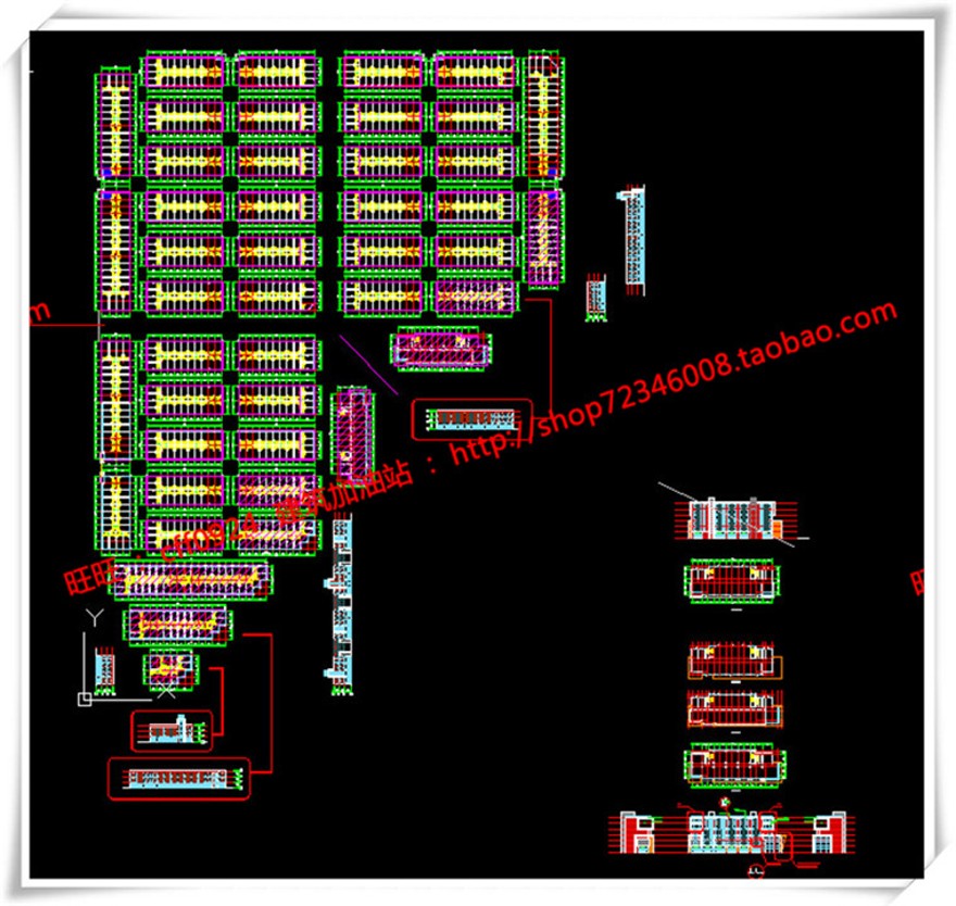 建筑资源83商业办公楼全套设计SU模型+cad图纸+效果图+3Dmax