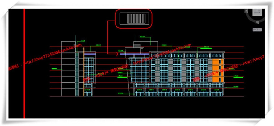 建筑资源83商业办公楼全套设计SU模型+cad图纸+效果图+3Dmax