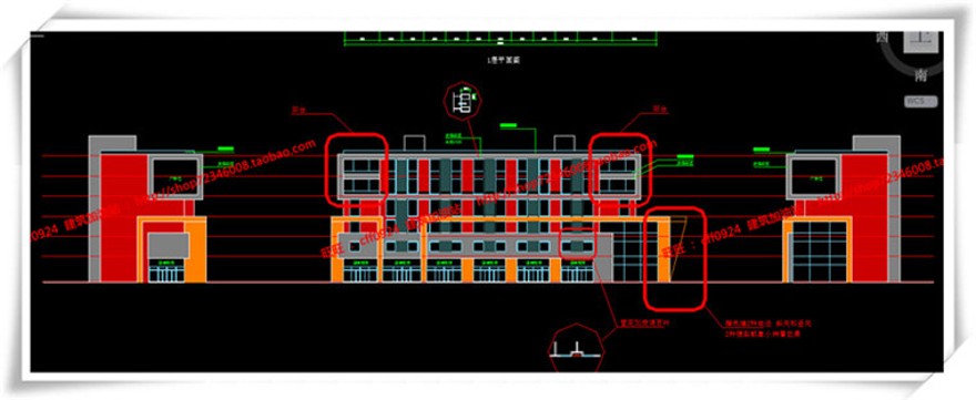 建筑资源83商业办公楼全套设计SU模型+cad图纸+效果图+3Dmax