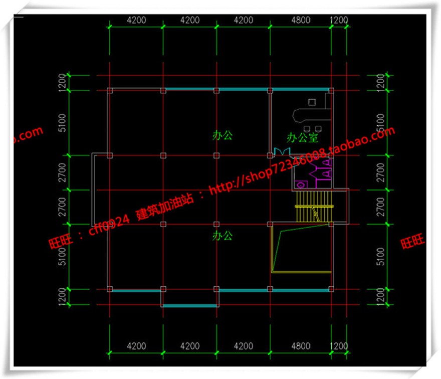 建筑资源87小型办公/独栋办公SU模型+cad图纸