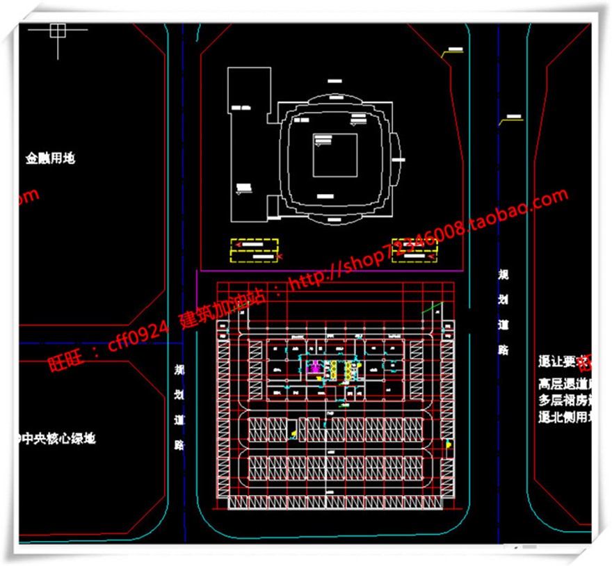 建筑资源94高层住宅办公楼SU模型+cad图纸+效果图+排版