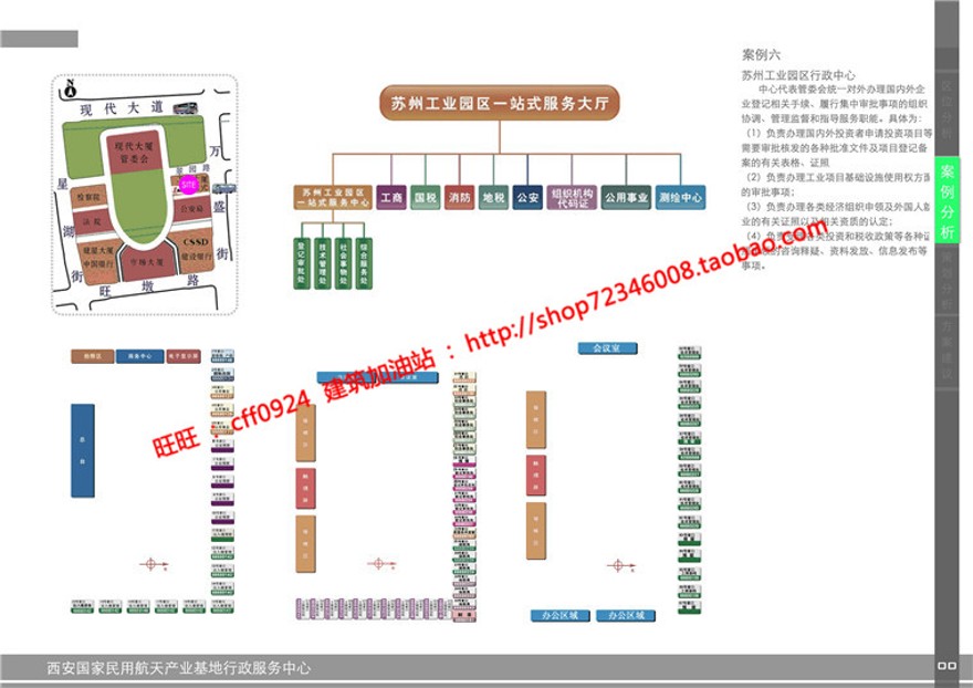 现代风风格cad图纸效果图文本商务中心多层