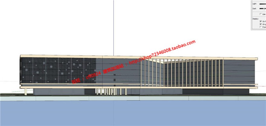 多层办公楼景观建筑规划项目设计中标cad总图设计su模型方案效果图