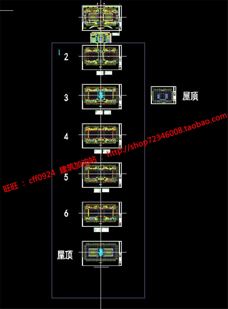 园区商务中心设计cad总图平面图纸文本效果图说明