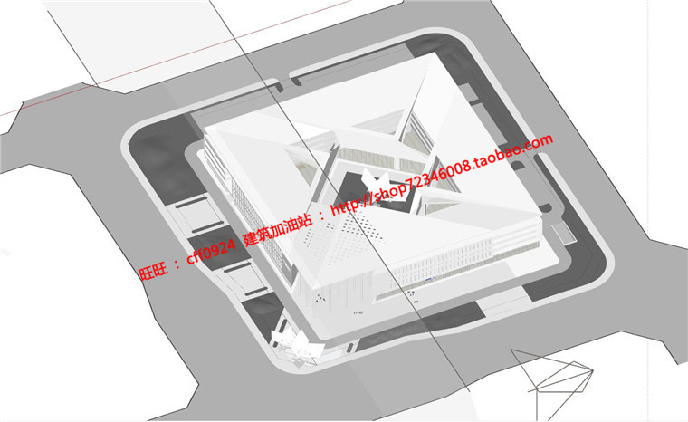 船舶大厦综合办公楼建筑方案设计cad图纸模型su文本