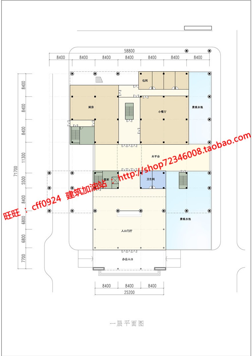 低层小型办公楼建筑创意设计文本效果图SU模型及CAD建筑资源