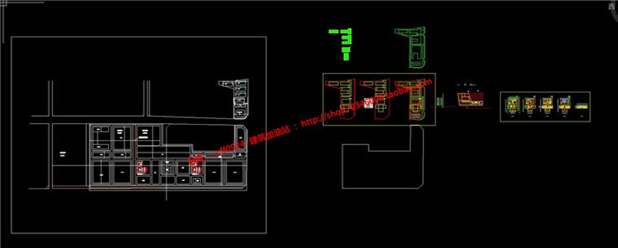 低层小型办公楼建筑创意设计文本效果图SU模型及CAD建筑资源