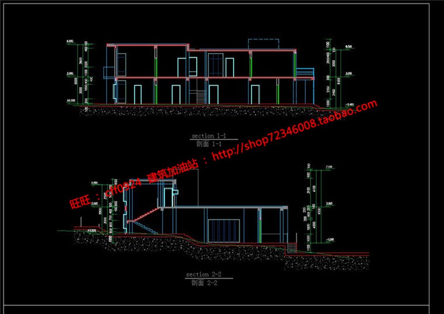 沙滩商业别墅skp和平面图dwg方案cad图纸平立剖现代风风格全建筑资源