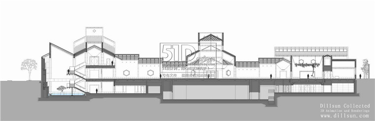 苏州博物文化休闲创意展览中心园林贝律铭cad图纸su模型效果图