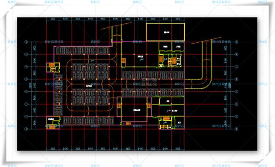 完整档案馆建筑方案设计cad施工图+文本+su模型