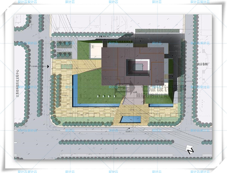 完整档案馆建筑方案设计cad施工图+文本+su模型