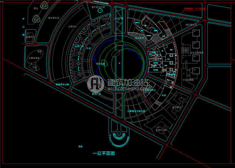 建筑图纸316艺术馆方案设计建筑景观规划资料带SU模型+CAD图纸全套方案设计