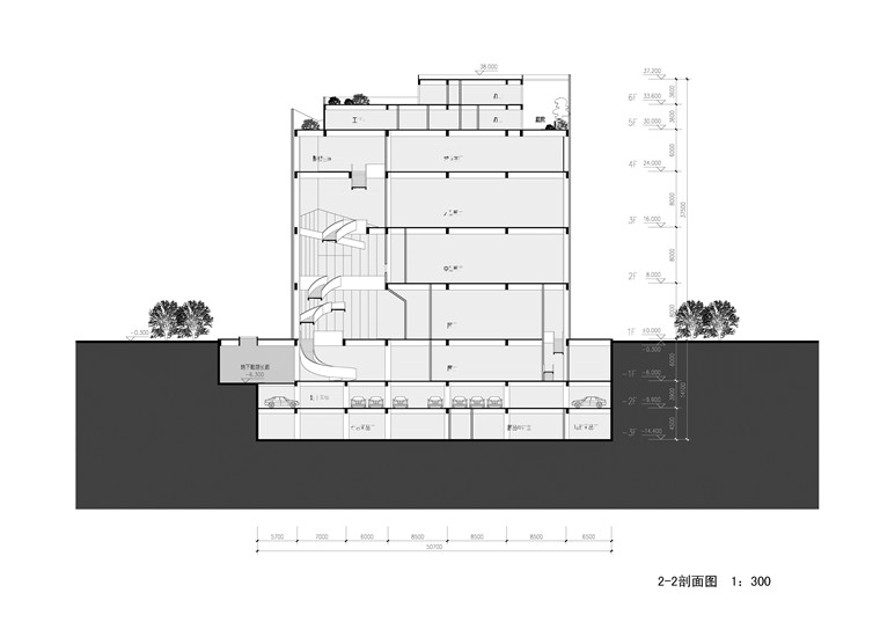 四川美术馆ppt文本效果图cad总图平面剖图纸