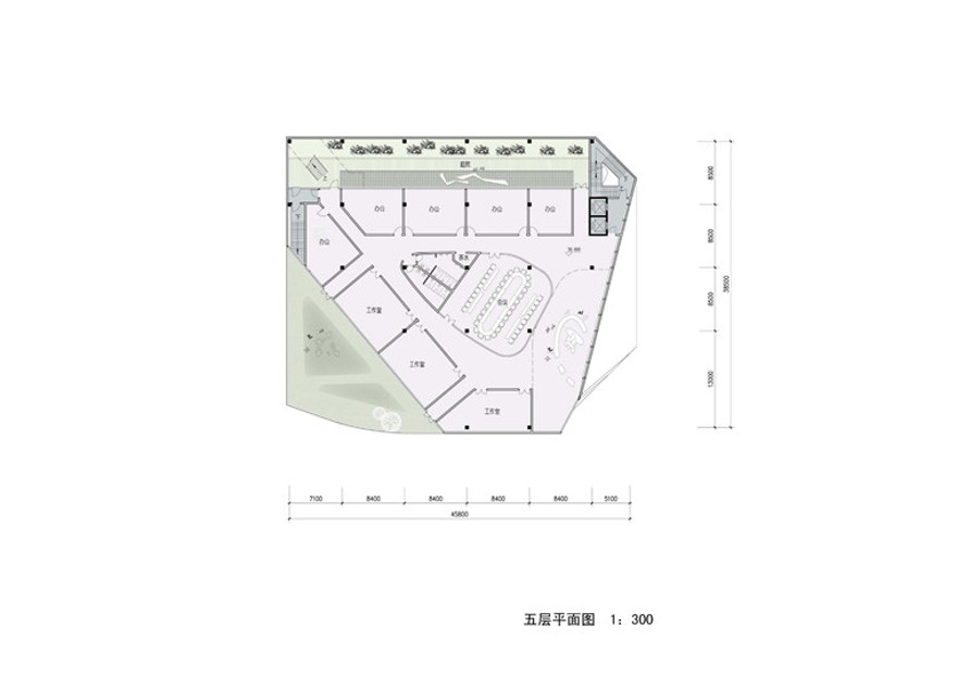 四川美术馆ppt文本效果图cad总图平面剖图纸