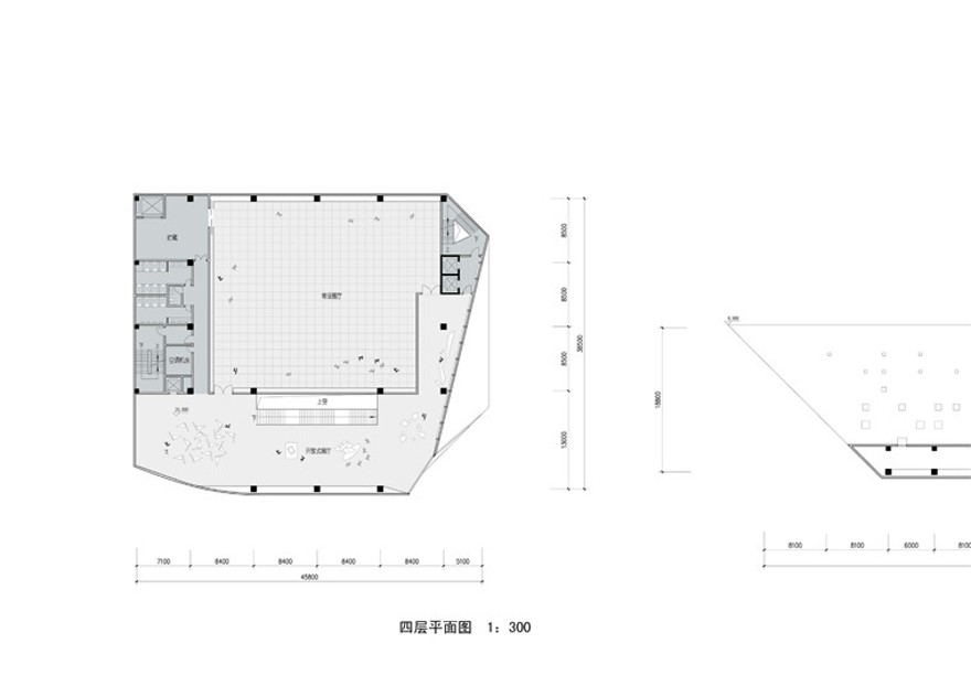 四川美术馆ppt文本效果图cad总图平面剖图纸