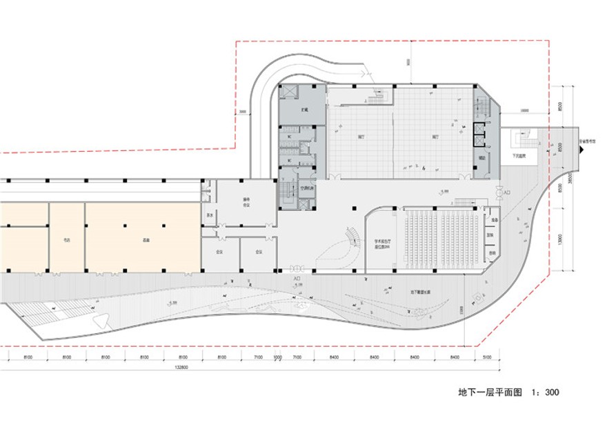 四川美术馆ppt文本效果图cad总图平面剖图纸