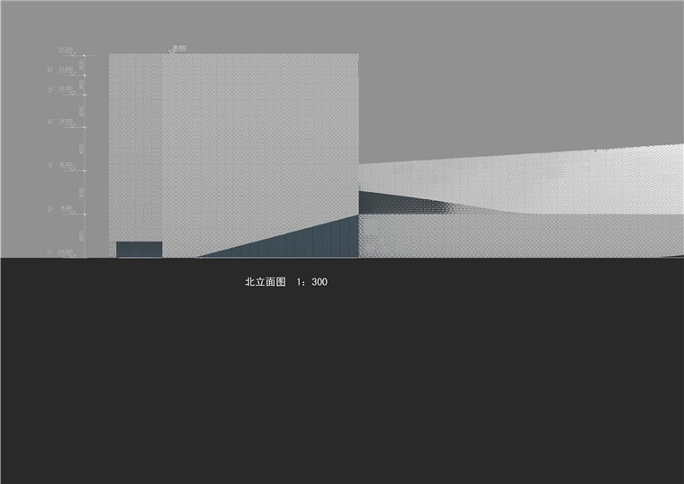 四川美术馆ppt文本效果图cad总图平面剖图纸