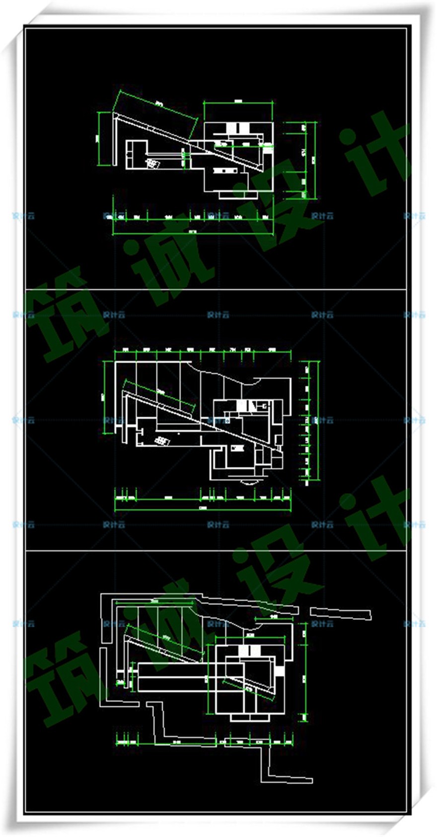 完整成羽町美术馆SU+CAD+5个PPT安藤忠雄大师资料