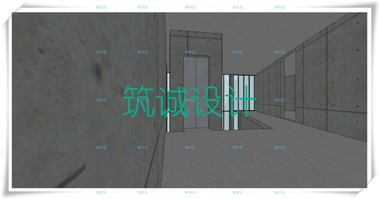 完整成羽町美术馆SU+CAD+5个PPT安藤忠雄大师资料