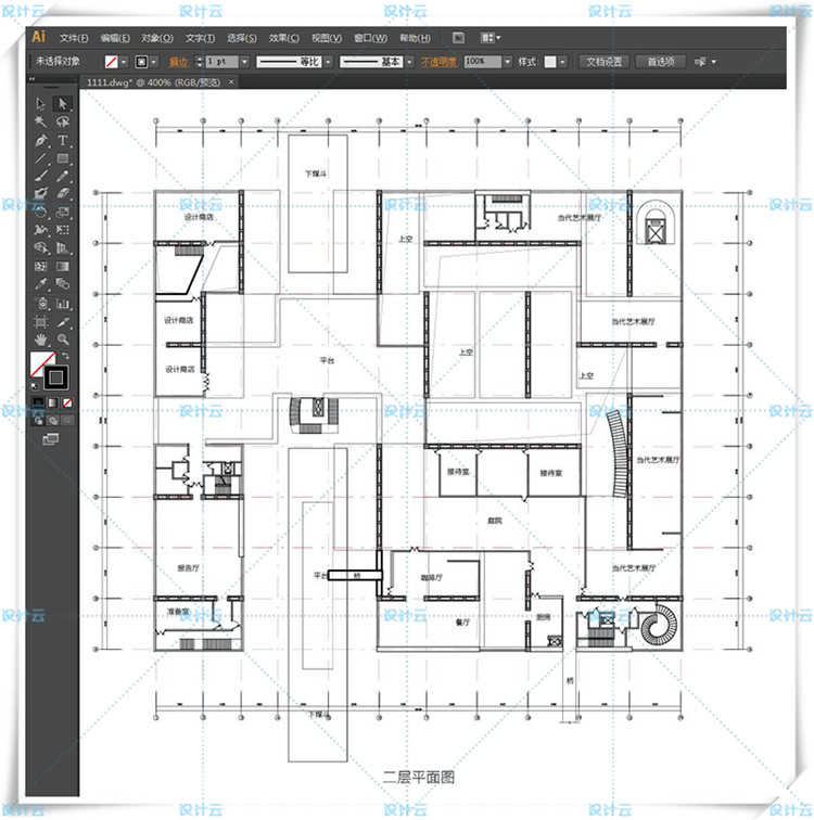 完整上海龙美术馆西岸馆SU模型有尺寸CAD+AI图纸大舍建建筑资源